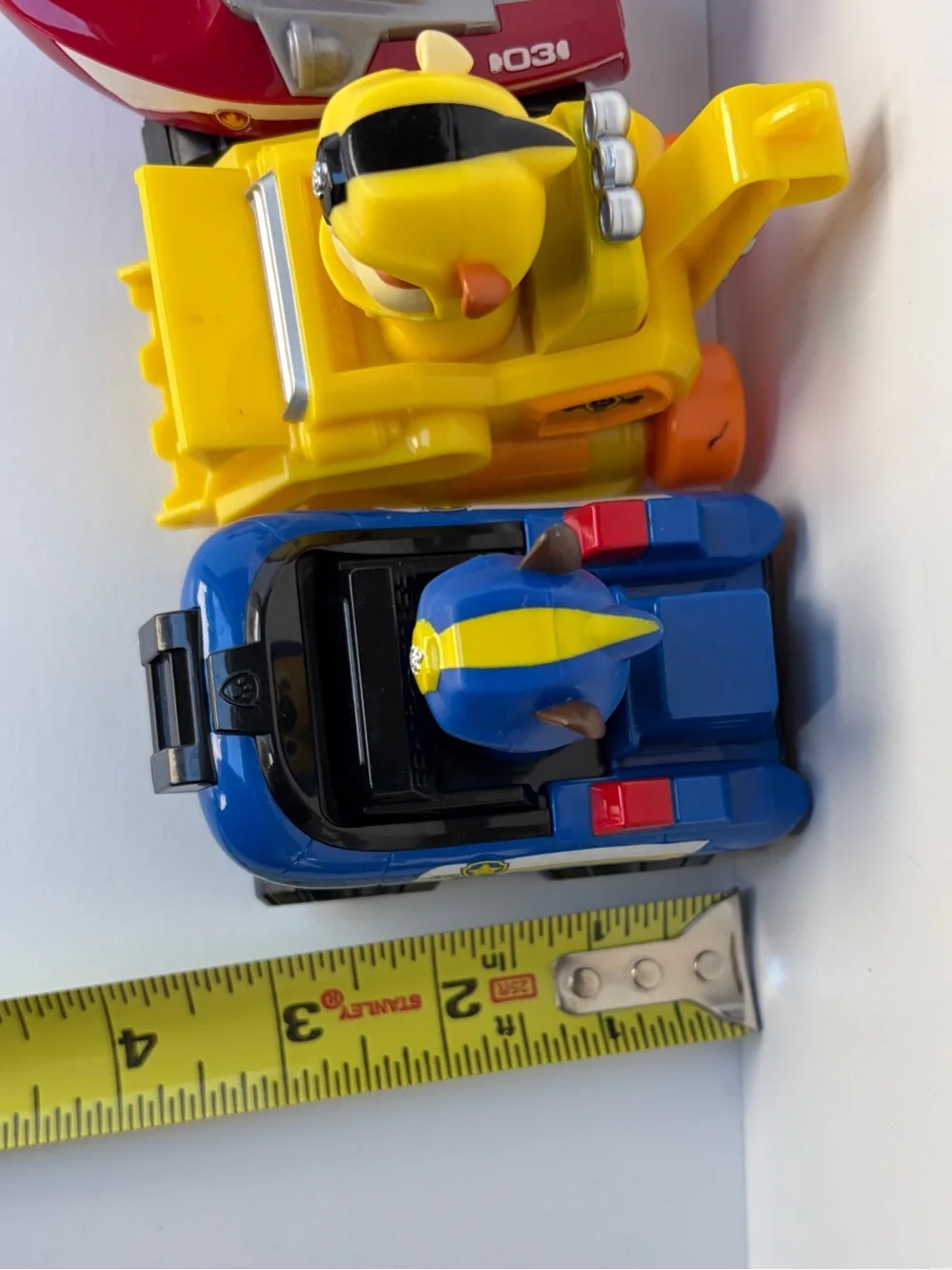 Paw Patrol Racers Lot of 7 Plastic Character Vehicles - Ryder and Pups Hover
